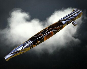 Custom Motorcycle Kick Start pen. Harley Davidson Hog Wild.