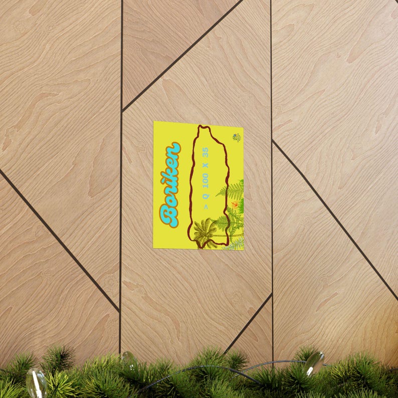 Boriken Map.pdf Boriken Palm Island Poster Matte Vertical Print | Puerto Rico Map ...