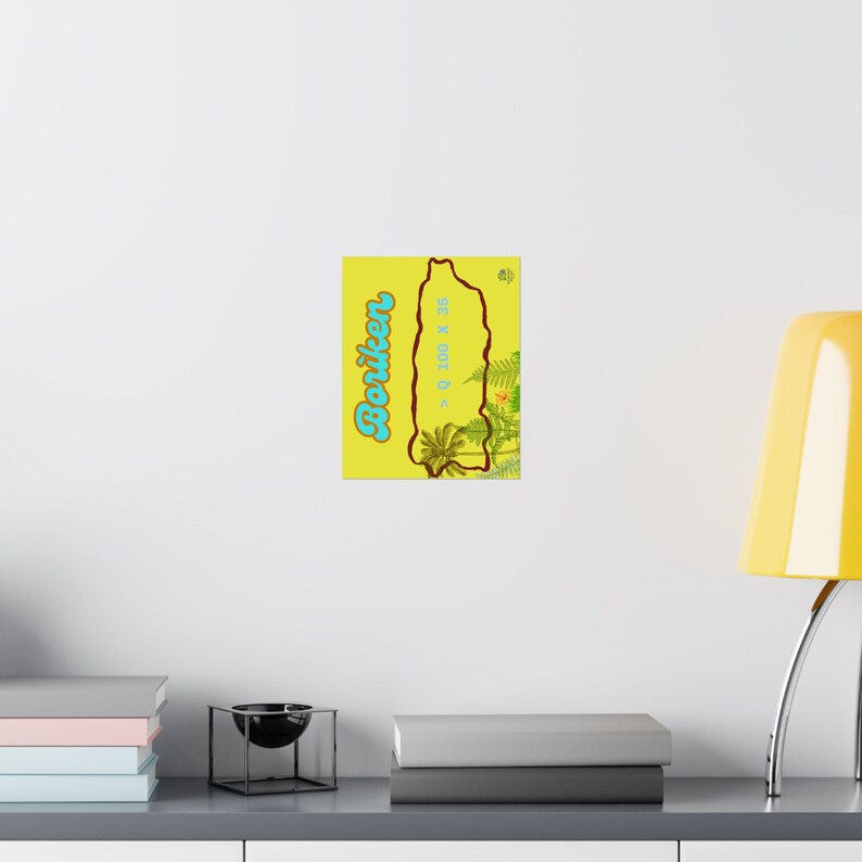 Boriken Map.pdf Boriken Palm Island Poster Matte Vertical Print | Puerto Rico Map ...