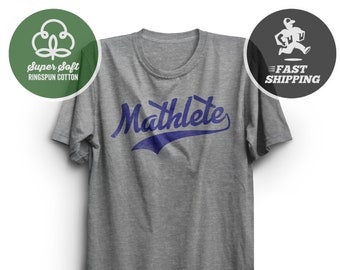 Mathlete tshirt, mathlete t-shirt, Premium Ringspun Cotton Shirt, math gift, mathelete, math teacher, funny shirt, nerd shirt