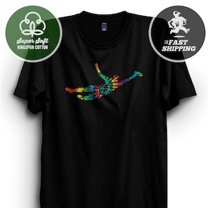 Tie Dye Ultimate Frisbee T-Shirt Gift Many Colors Rinspun Cotton tshirt frisbee golf shirt