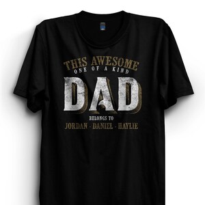 This Awesome Dad Belongs to Personalized Shirt Gift Father’s Day Tshirt