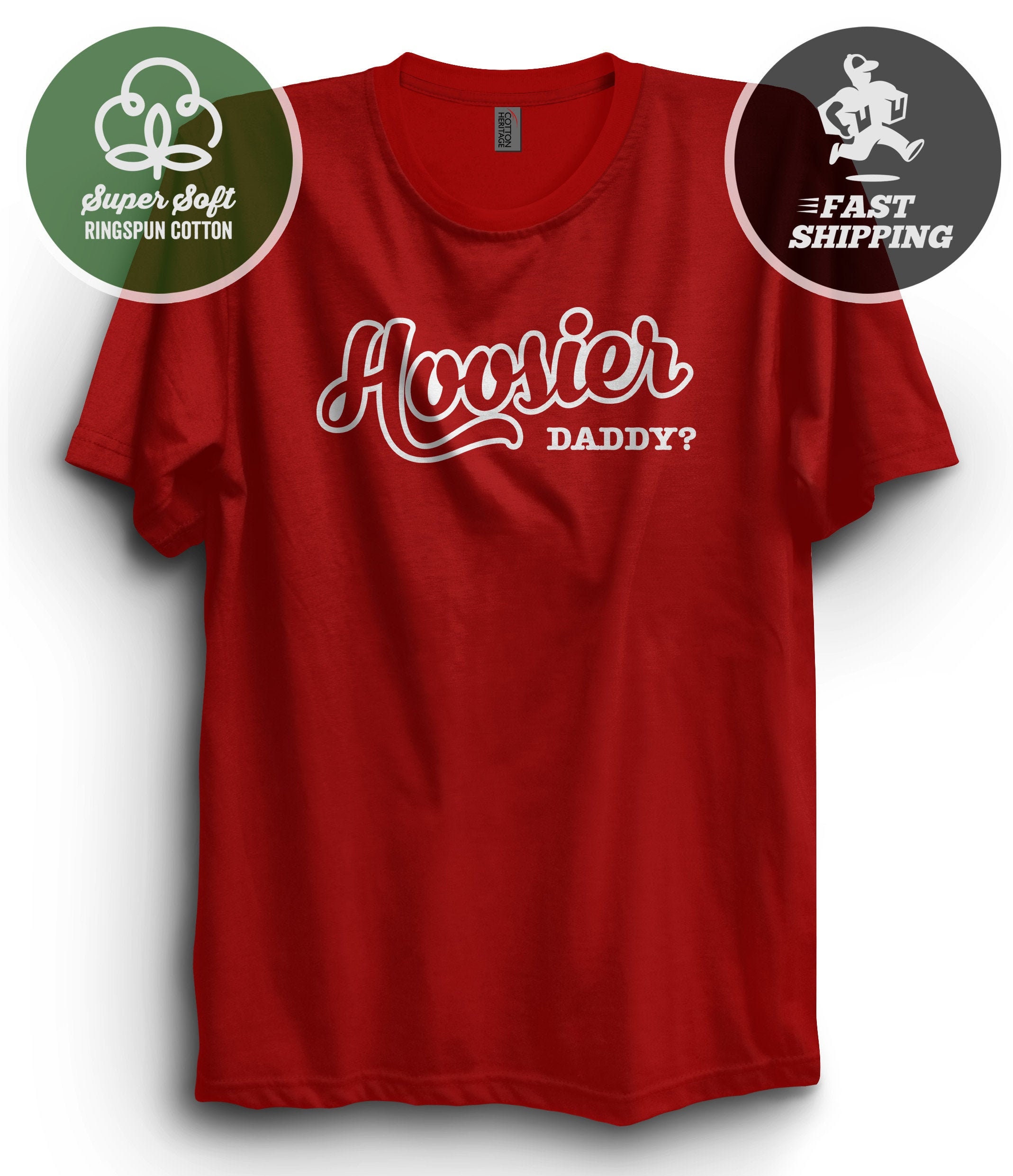 HOOSIER DADDY T-shirt Tee Cotton Indiana Hoosiers - Etsy