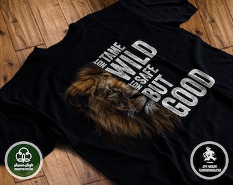 Camiseta Aslan Narnia / No Tame Wild No Safe But Good camiseta / Regalo de C. S. Lewis / Camiseta de armario de bruja león / Camisa cristiana