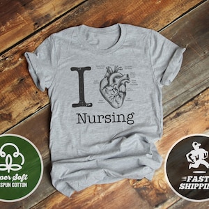 I Love Nursing Anatomical Heart Nurse Funny Nurse T Shirt I Love Nursing Anatomical Heart Nurse Funny Nurse T Shirt