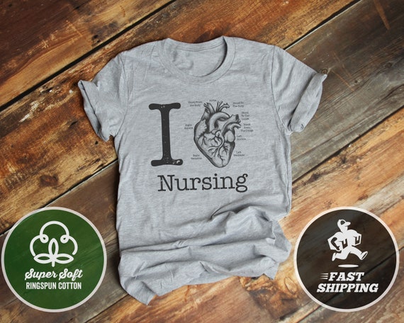 I Love Nursing Anatomical Heart Nurse Funny Nurse T Shirt I Love Nursing Anatomical Heart Nurse Funny Nurse T Shirt