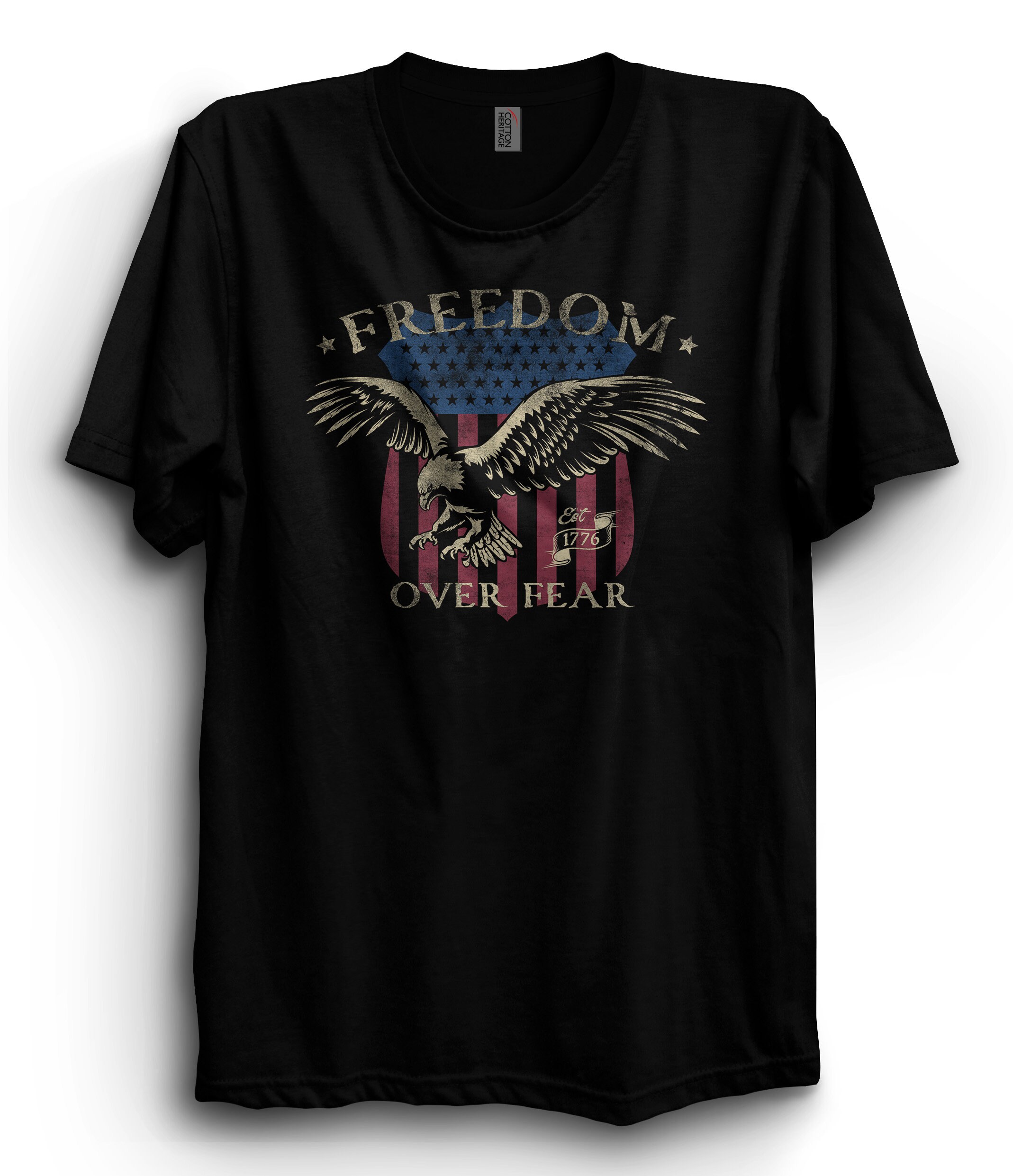 Freedom Over Fear T-shirt • Americana Tee • Government