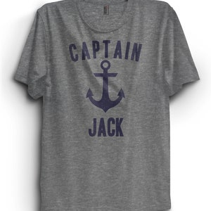 Personalized Boat Captain T-Shirt, captain tshirt, Premium Ringspun Cotton Shirt, Nautical Anchor Shirt, sailing shirt gift customized image 3