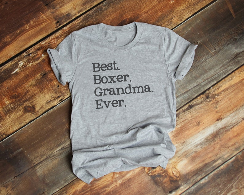 Best Boxer Grandma Ever T-Shirt, Premium Ringspun Cotton Shirt, Dog Lover Gift, image 2