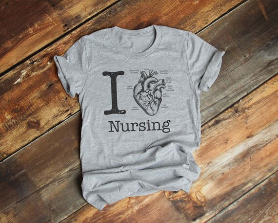 I Love Nursing Anatomical Heart Nurse Funny Nurse T Shirt I Love Nursing Anatomical Heart Nurse Funny Nurse T Shirt