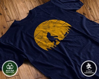 Bigfoot Walking a Corgi T-Shirt | Sasquatch Dog tshirt | Funny Sasquatch Shirt | Corgi Lover Gift | Free Shipping