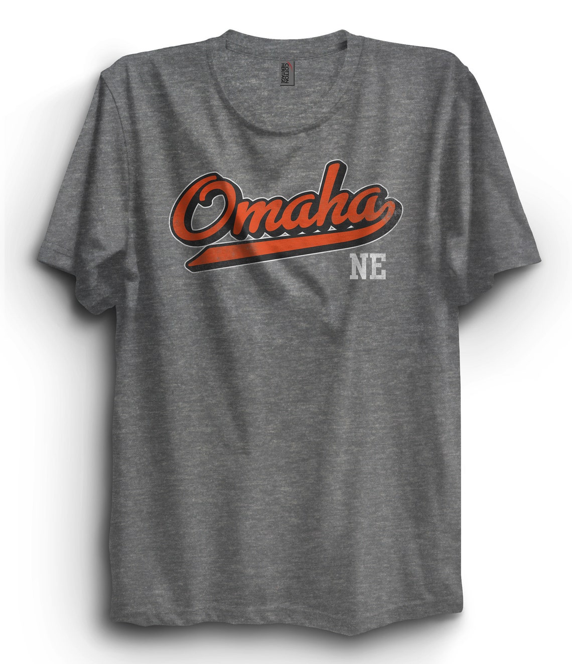 Omaha Tshirt Omaha Nebraska Distressed Tshirt Premium Etsy