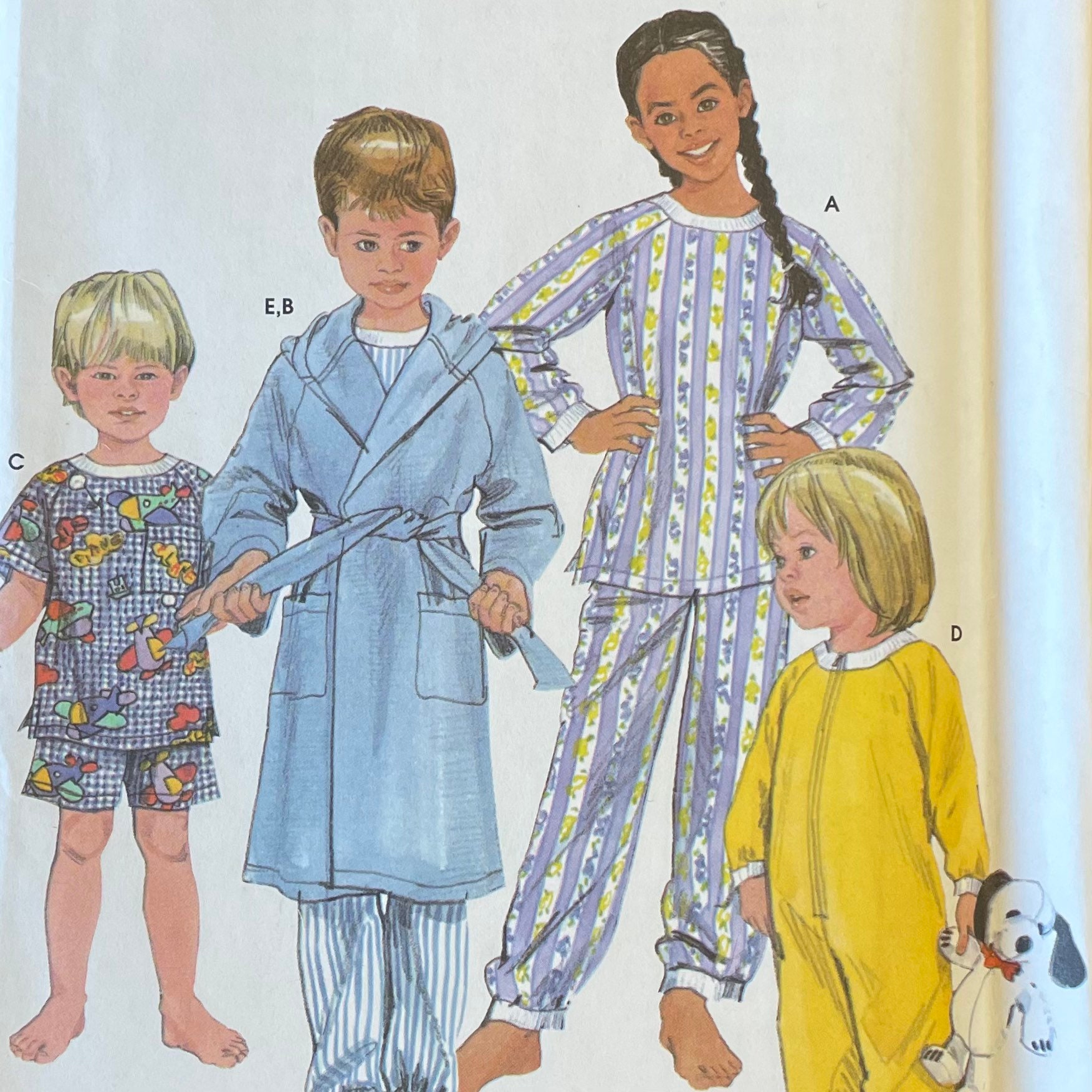 Ropa de dormir para ni os pijamas y patr n de bata simplicidad