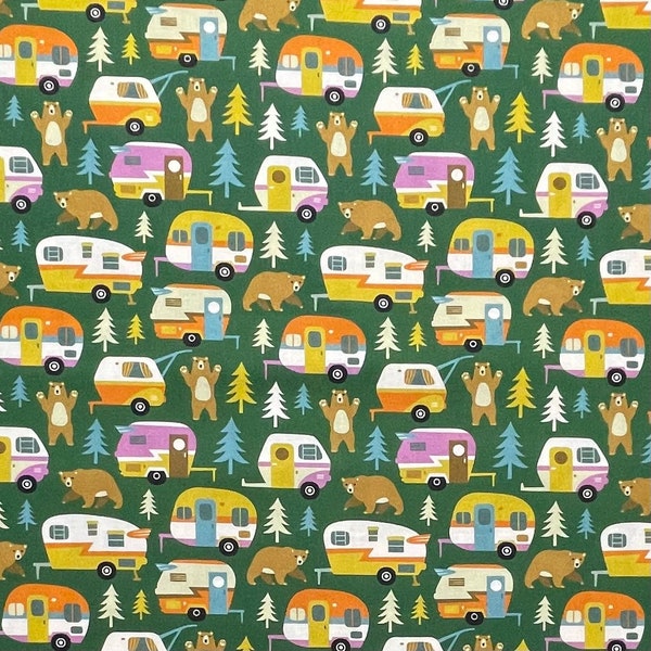 Camping Theme Fabric Etsy