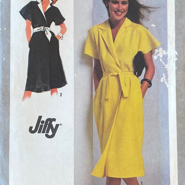 Vintage Wrap Dress Pattern, Simplicity 9331, CUT