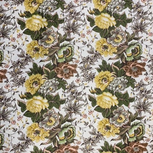 Vintage Floral Cotton Fabric