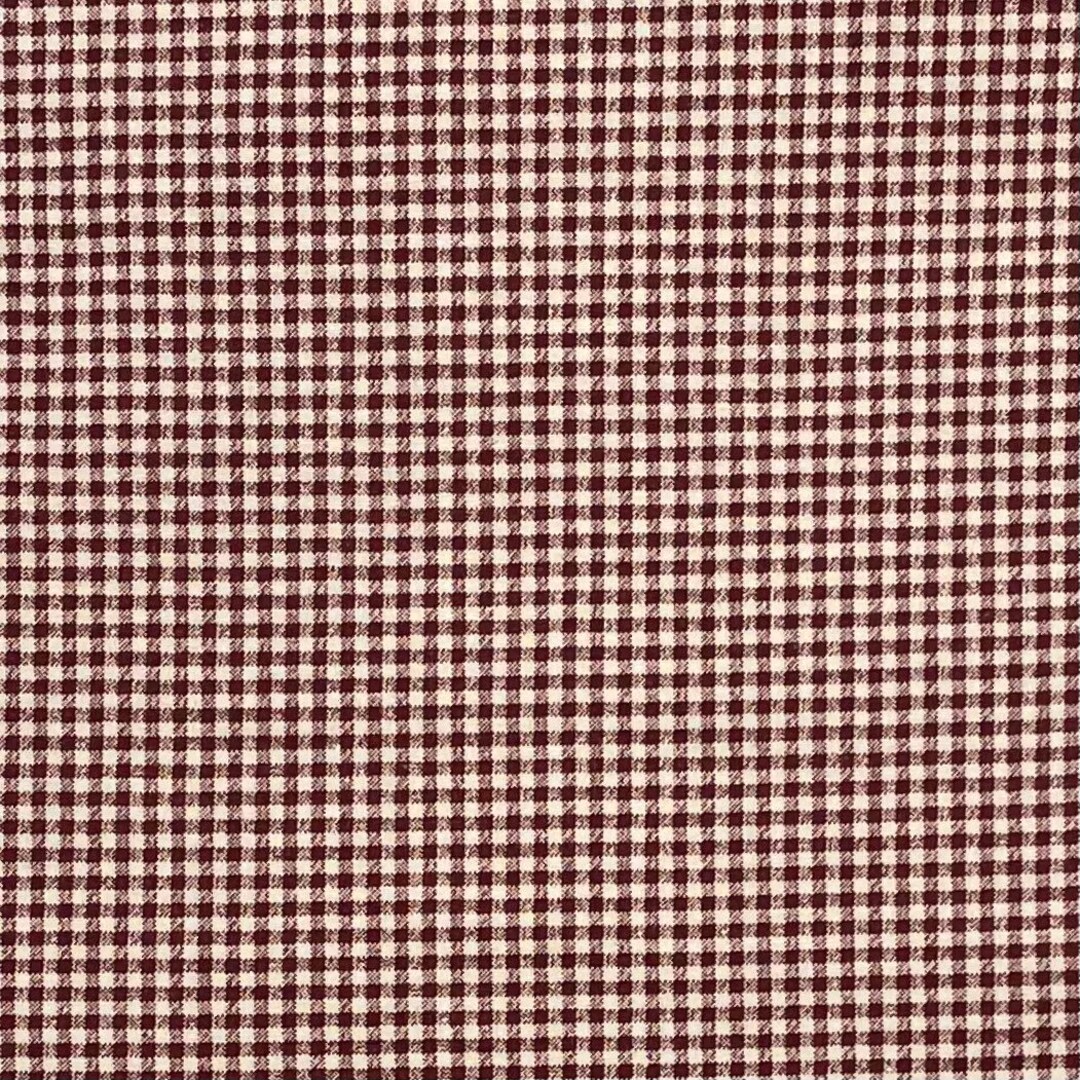 Red and Beige Plaid Cotton Fabric, General Fabrics Company Etsy