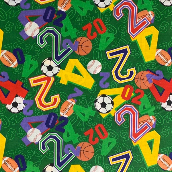 100% Cotton Baseball, Basketball, Football And Soccer Sports Fabric, Youth, School