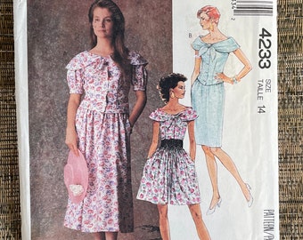 Vintage Top, Skirt and Culottes Pattern, McCalls 4233, UNCUT