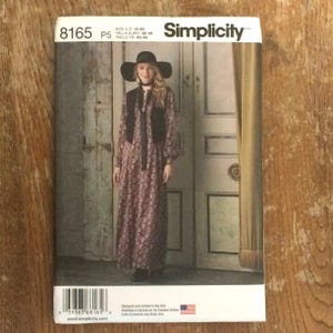Maxi Dress Pattern, Simplicity 8165, UNCUT