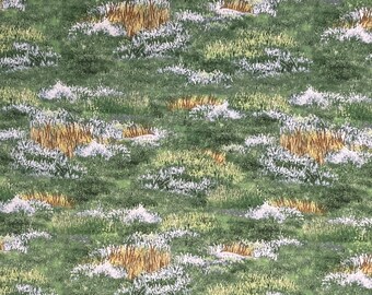 Roaming Wild Grassy Meadow Cotton Fabric, Environmental, Nature, Wilmington Prints