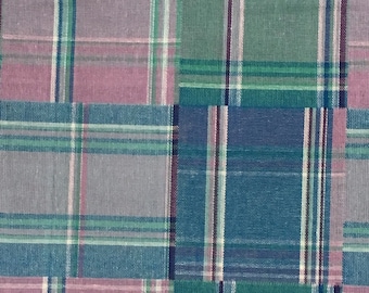 Mad For Madras Robert Kaufman Cotton Plaid Patchwork Fabric