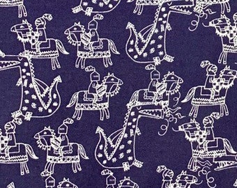 Dragons and Knights Cotton Fabric