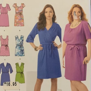 Easy Pullover Dress Pattern, Simplicity 1796, UNCUT