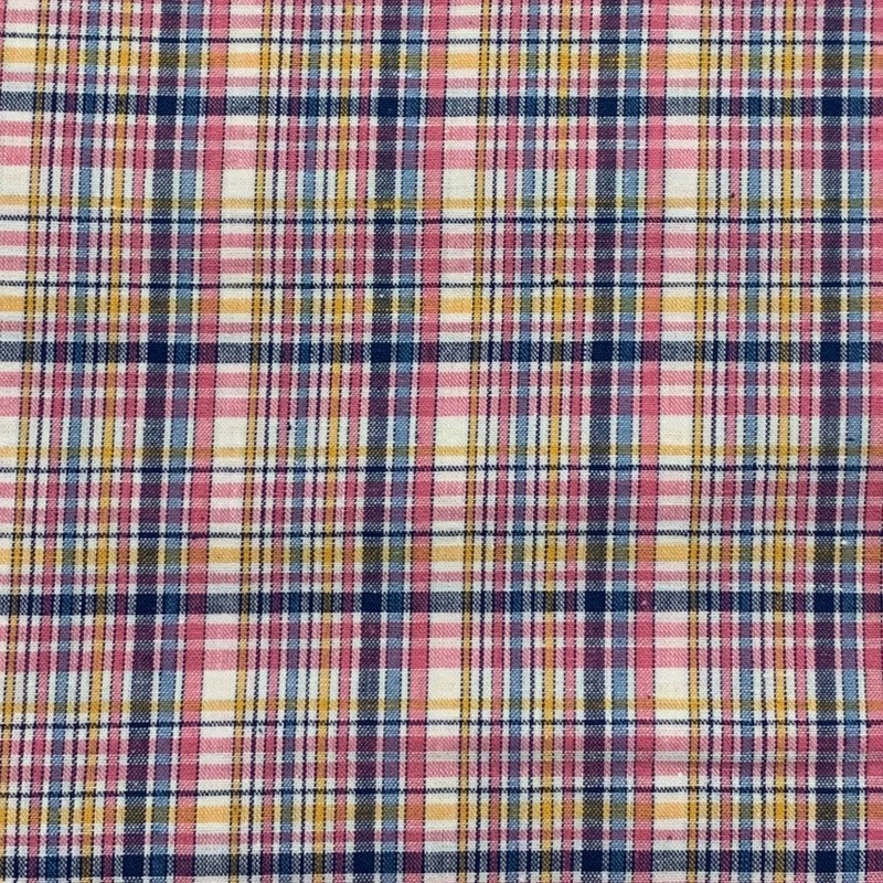 Pink/Blue Plaid Woven Shirt
