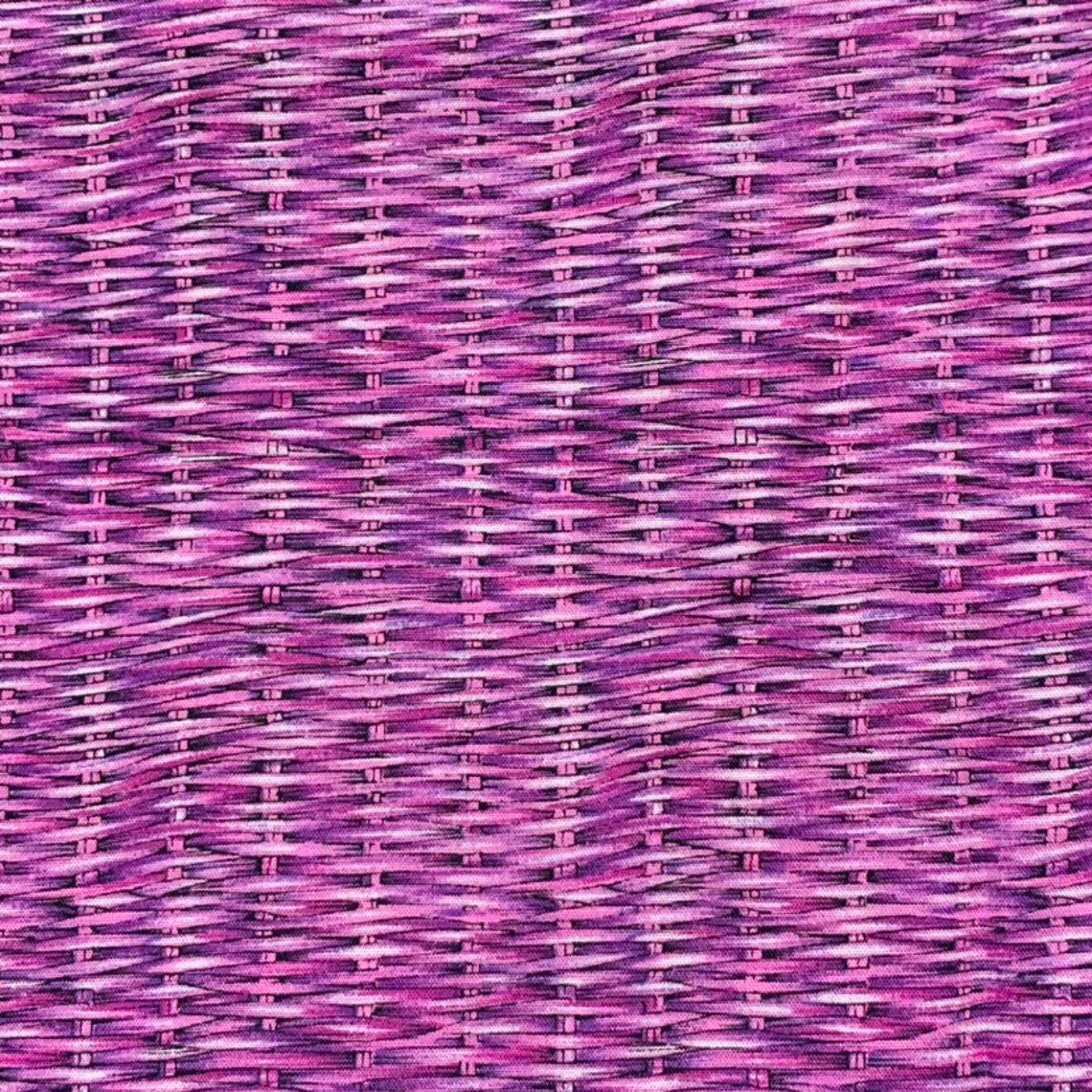 100 Cotton Purple Basket Weave Fabric By The Yard. Brush Etsy