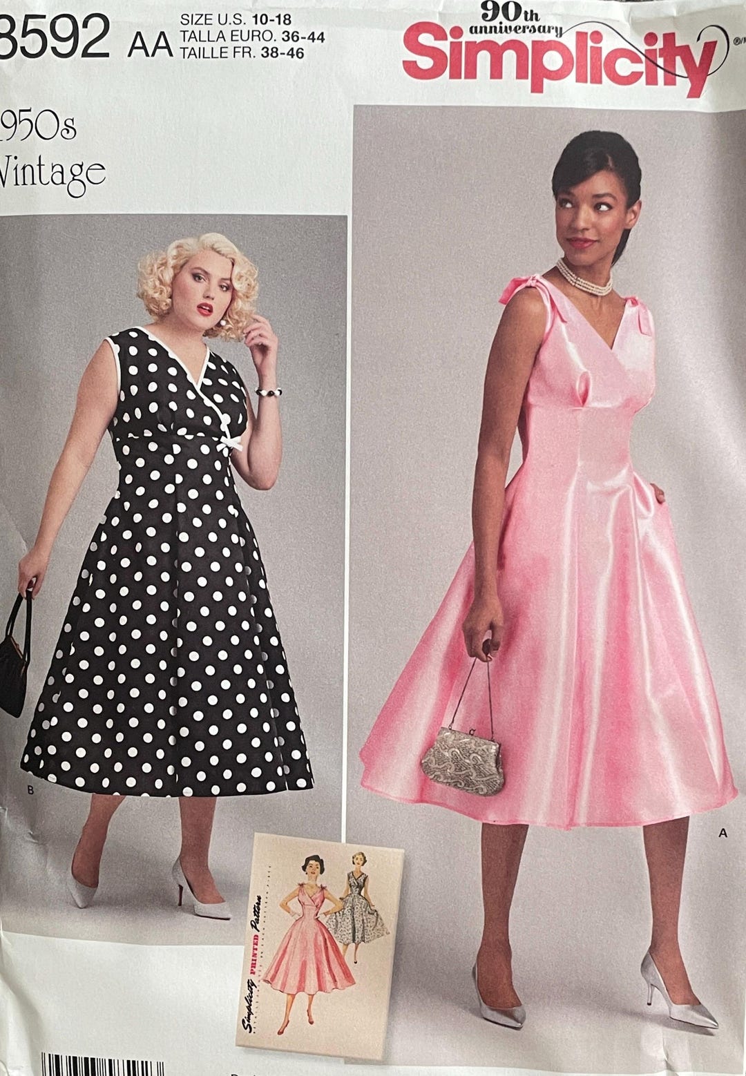 simplicity a line dress pattern Vintage Pattern, 8592, UNCUT newarrivel1 Adore by Justin Alexander Size:26 W Croquis Kit included with