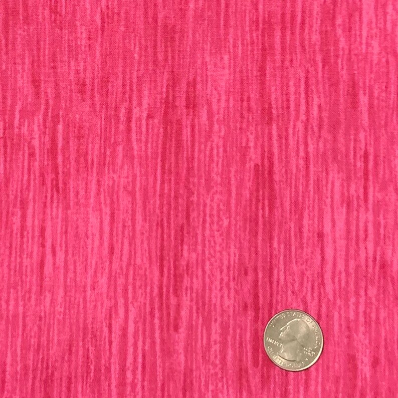 Nature Environmental Design Wood 100/% Cotton Hot Pink Brushed Look Fabric By The Yard