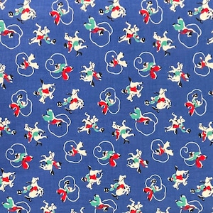 Cowboy Cotton Fabric, Rodeo, Ranch, Kids, School