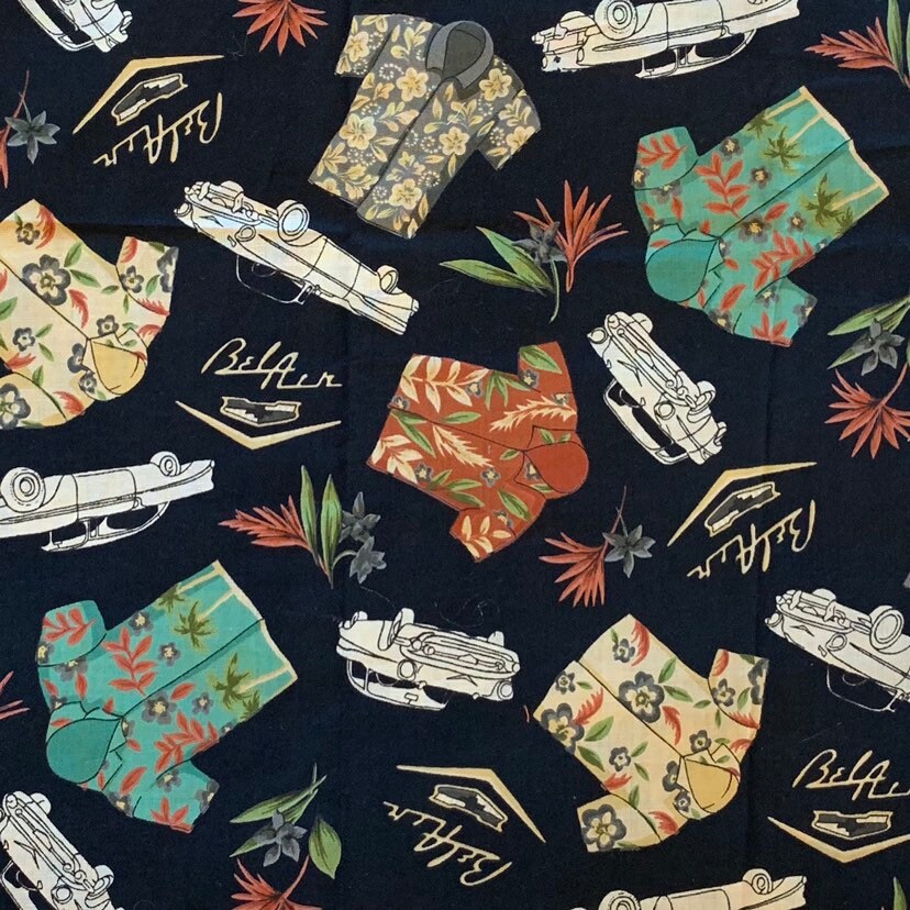 100 Cotton Bel Air Chevrolet Fabric Chevy Old Car Fabric Etsy