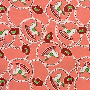 Tela de algodón con estampado de vaqueros y vaqueras para niños, rodeo infantil, reimpresión de sacos de pienso, rancho de cuentos