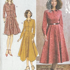 Easy Sewing Pattern for Womens Dress, Fit and Flare Dress