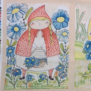 Little Red Riding Hood Cotton Fabric, Cori Dantini, Blend Fabrics