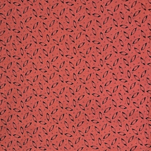 Tissu de coton vintage rouge/marron et noir, récolte de canneberges, myrtilles, RJR Fashions