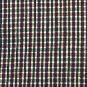 Blue and Green Plaid Tutti Frutti Cotton Fabric image 3