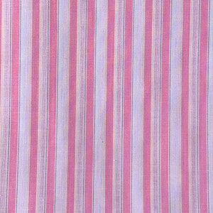 Sheer Pink and White Striped Fabric