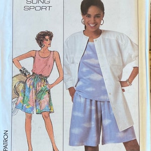 Misses Shorts, Top and Jacket Pattern, Short Set, Simplicity 8056, UNCUT