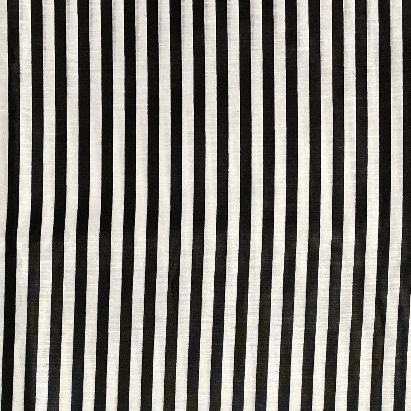 Vintage Black and White Striped Fabric Etsy