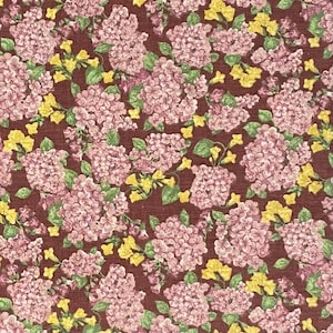 Vintage Floral Cotton Fabric