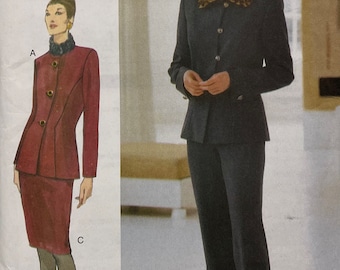 Vintage Jacket, Skirt and Pants Pattern, Vogue American Designer, Vogue 9728, UNCUT