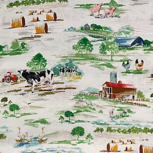Farmhouse Cotton Fabric, Silo, Wilmington Prints
