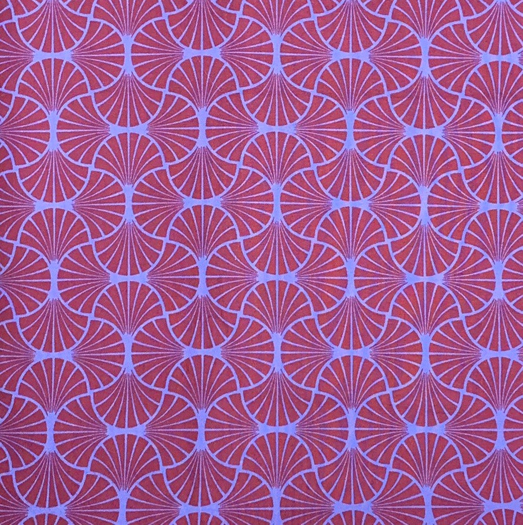 Purple Geometric Cotton Fabric Westminster Fibers Joel Etsy