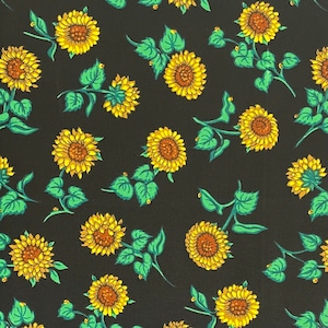Yellow Sunflower Cotton Fabric