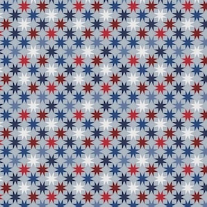 Patriotic Red White and Blue Cotton Fabric, Riley Blake, Picadilly