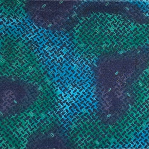 Blue Geometric Fabric, Sky, Water, Hoffman International, Painted Desert