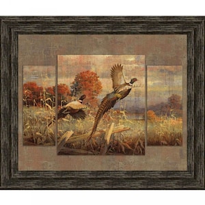 Pheasant Cotton Wall Panel Fabric, Digital Print, Birds, Wildlife, Hunting